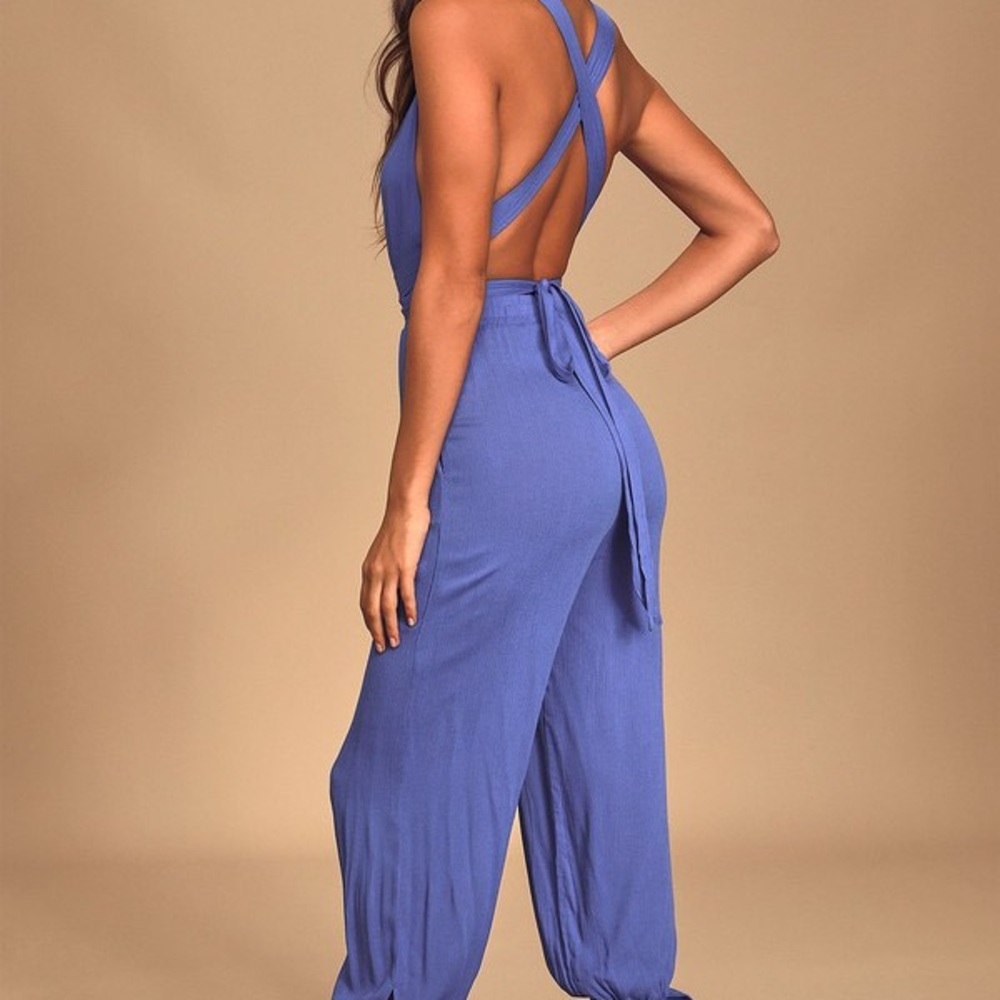 Blue jumpsuit